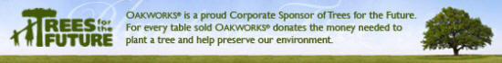 Oakworks Massage Tables supports Trees for the Future