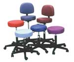 Oakworks adjustable height swivel stools