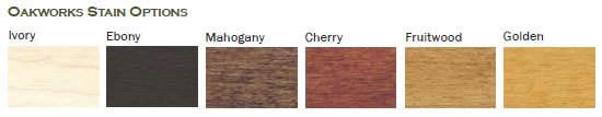 Oakworks Wood Stain Options